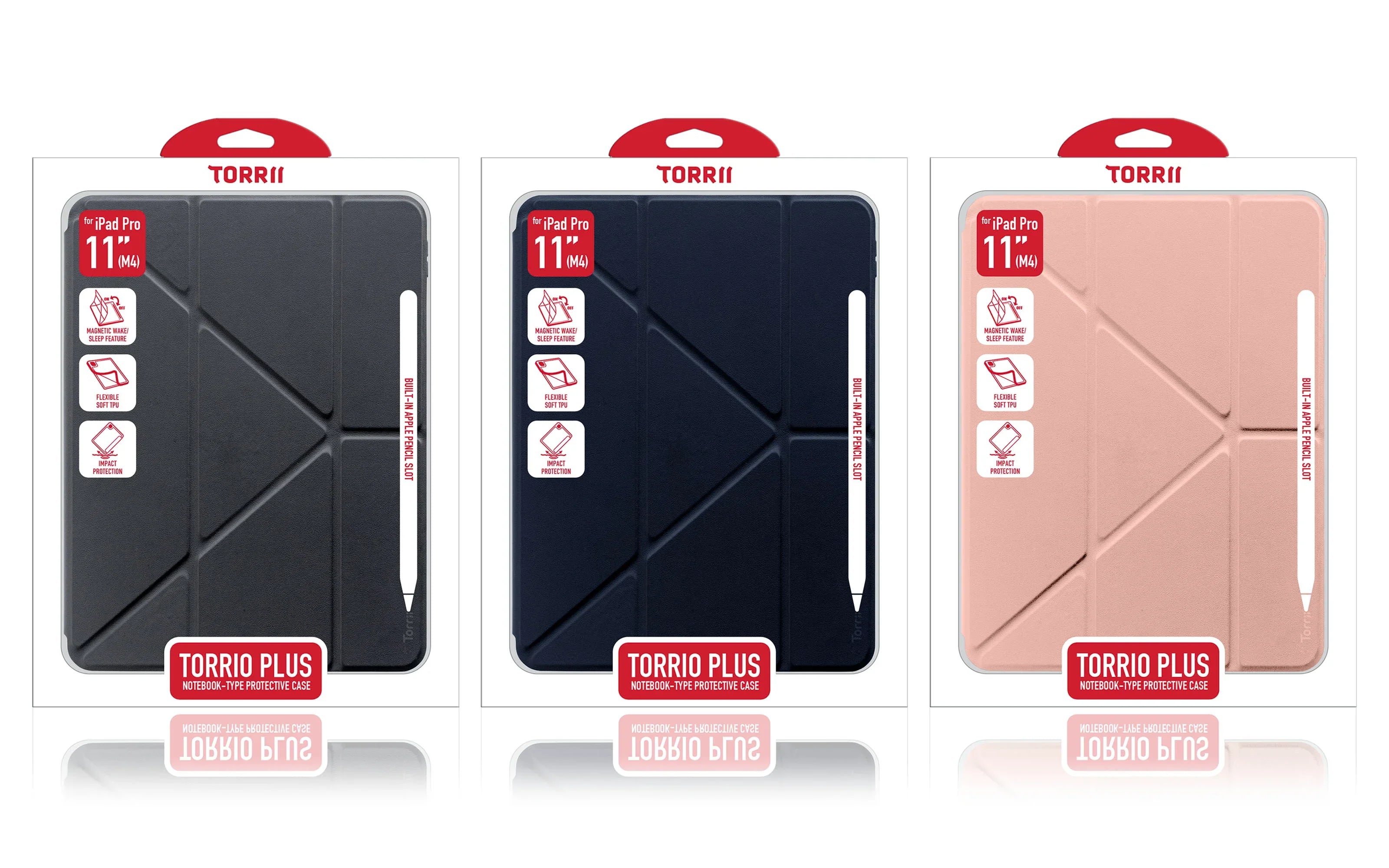 Torrii Torrio Plus for iPad Pro 11 (M4) - Pink - Tashqila Torrii Torrio Plus for iPad Pro 11 (M4) - Pink - Tashqila